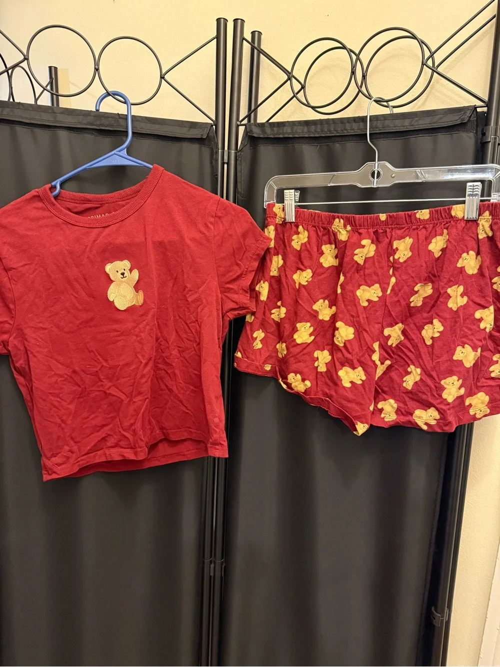 Red Teddy Bear Pajama Set